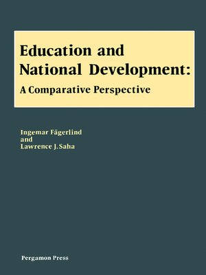 cover image of Education and National Development